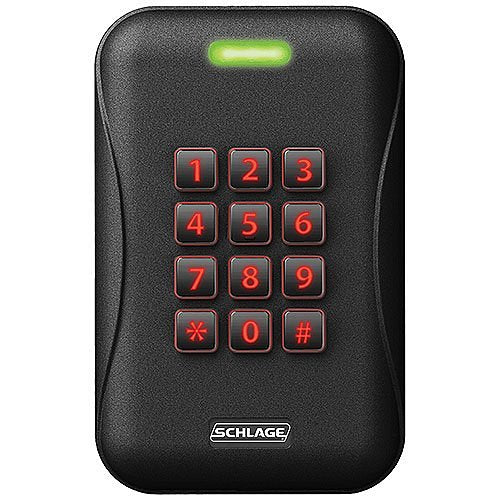 Schlage MTK15 aptiQ Multi Technology Single-Gang Keypad Reader Black