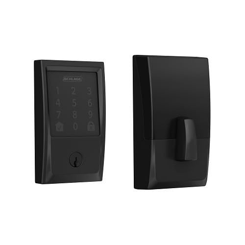 Schlage BE489WB-V-CEN-622 Encode Smart Wi-Fi Deadbolt with Century Trim Matte Black