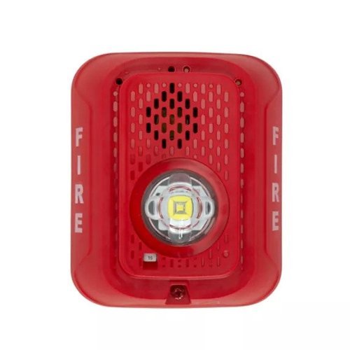 System Sensor P2RLED L-Series LED Horn Strobe Wall-Mount Fire Notification Red