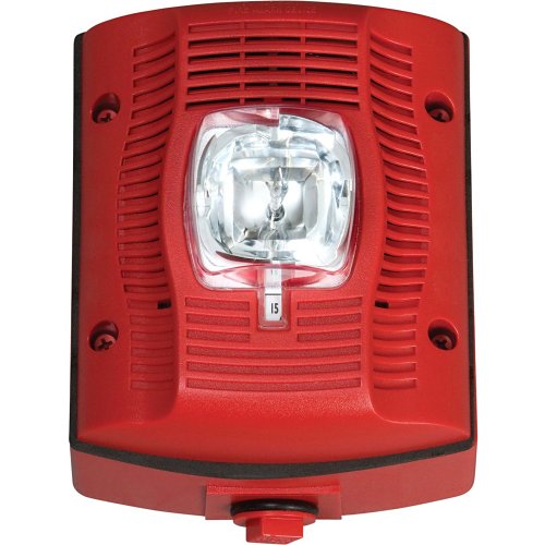 System Sensor SPSRK-P SpectrAlert Advance Red Outdoor Speaker Strobe Standard Wall Mount