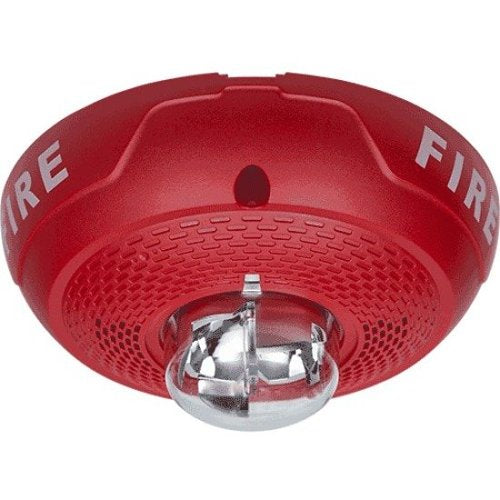 System Sensor SPSCRL L-Series Ceiling Mount Speaker Strobes FIRE Red