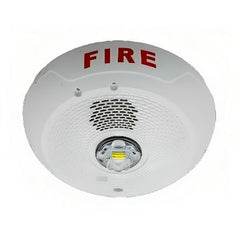 System Sensor SCWLED LED Strobe Ceiling Mount FIRE Label White