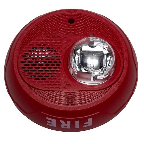 System Sensor PC2RL-LF L-Series Low Frequency Sounder Strobe Ceiling Mount 2-Wire Red