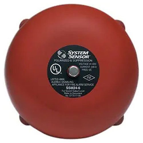 System Sensor SSV120-10 Alarm Bell 120VAC 10 inches Diameter Red