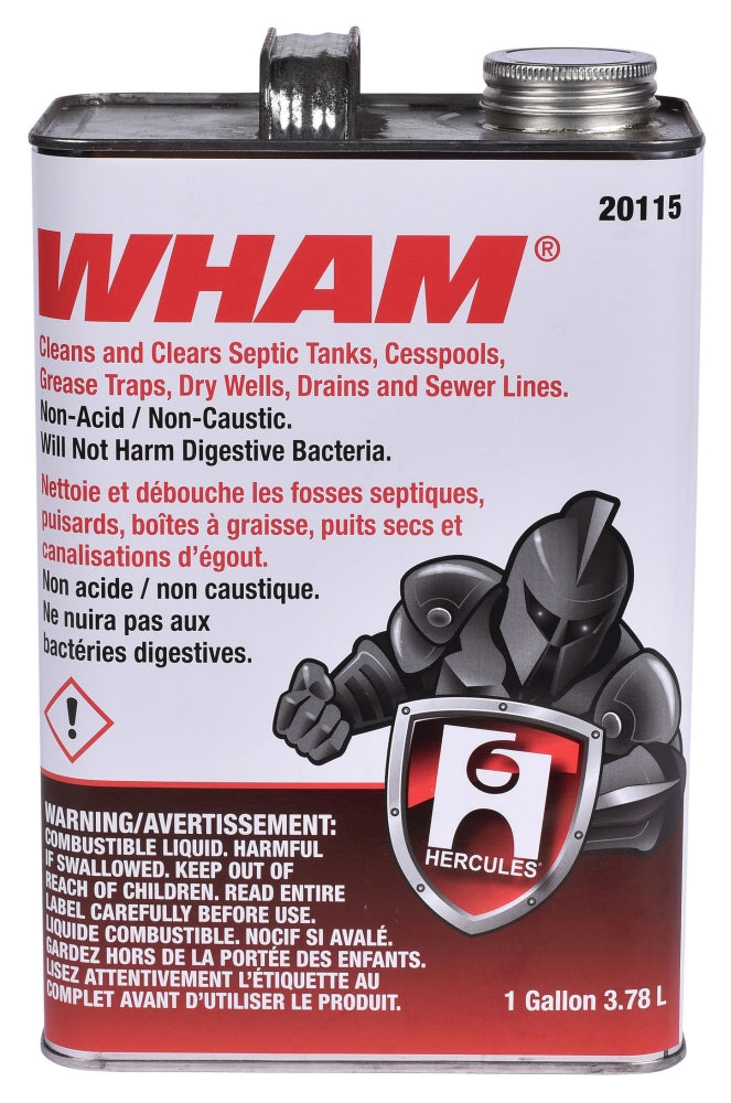 Hercules 20115 Wham 1 Gallon Drain Cleaner - Liquid Amber