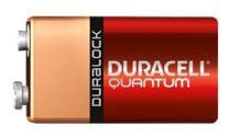 Duracell QU1604 Quantum Alkaline Battery 9V Size Pack