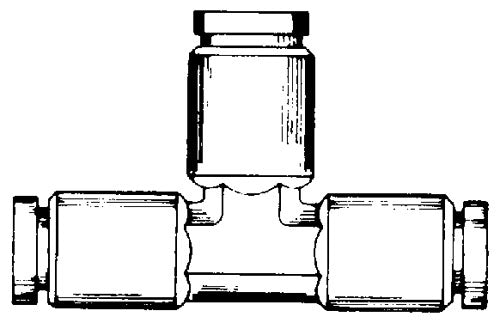 Holyoke Fittings 764-8 Push-To-Connect Brass Union Tee