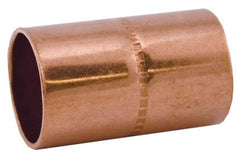 Jones Stephens C75005 3/4 inch C x C Wrot Copper Coupling with Rolled Tube Stop