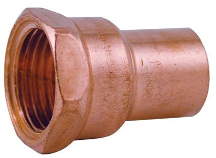 Jones Stephens C75125 3/8 x 1/2 Copper Female Reducing Adapter