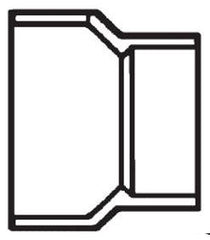 LASCO D102337 3 Inch x 1-1/2 Inch Hub x Hub Schedule 40 PVC-DWV Reducing Coupling