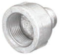 Matco-Norca ZMGCPR0201 Galvanized Malleable Iron Reducing Coupling 3/8 Inch x 1/4 Inch 150 PSI Lead-Free