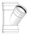 NAPCO G304 4 Inch SDR35 PVC 45 Degree Wye Fitting