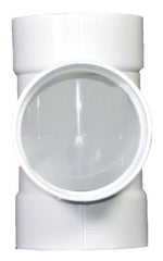 NDS 6P01 6-INCH PVC SANITARY SEWER TEE WHITE SOLVENT WELD REPLACEMENT 6P01