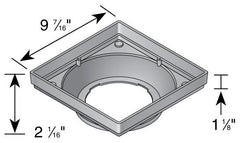 NDS 930 9 Inch x 9 Inch Low Profile Adapter Black