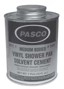 Pasco Specialty 3008 Shower Pan Cement Medium 1 Pint