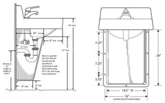 Truebro 82202 Lav Shield Standard PVC Bathroom Sink Shield