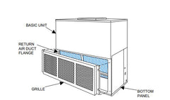 York 1RG0451 Return Air Grille 52 inches x 25 inches for 7.5 to 10 Ton Heat Pump