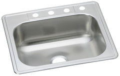 Dayton DSE125224 Elite 25 x 22 in. Drop-In Stainless Steel Kitchen Sink