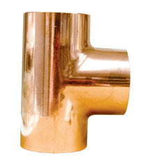 Jones Stephens C75192 1 Inch x 3/4 Inch x 1/2 Inch Copper Reducing Tee