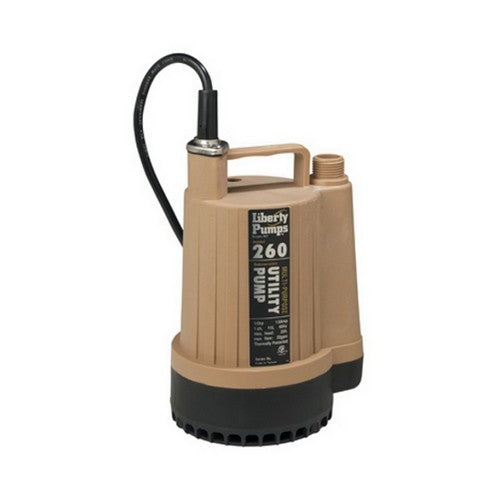 Liberty Pumps 260 Submersible Utility Pump 1/6 HP 115V