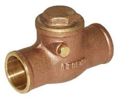 Legend Valve 105-206 Brass Swing Check Valve 1-1/4 Inch Soldered Connection for Residential and Commercial Use S-451