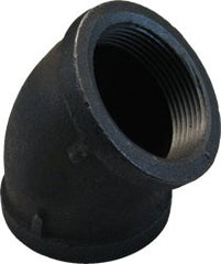 Matco-Norca ZMBL4504 Malleable Iron 45 Elbow 3/4 Inch Black