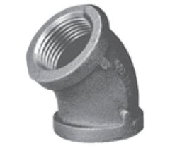 Matco-Norca ZMBL4504 Malleable Iron 45 Elbow 3/4 Inch Black