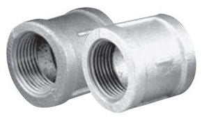 MATCO-NORCA ZMGCP01 1/4 inch FPT x FPT 150 PSI Lead-Free Galvanized Malleable Iron Coupling