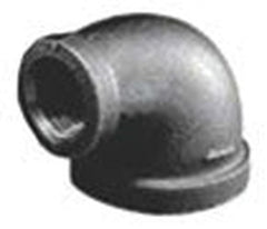 Matco-Norca ZMBLR0604 1-1/4 Inch x 3/4 Inch Black Malleable Iron Elbow 90D Reducing