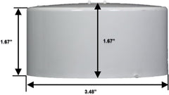 NDS 3P06 PVC S&D Cap Solvent Weld Round Head Hub White