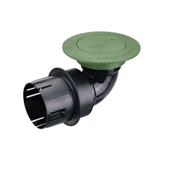 NDS 430 Pop-Up Drainage Emitter with Elbow and Universal Adapter for 3 in. & 4 in. Drain Pipes Green Plastic