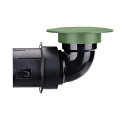 NDS 430 Pop-Up Drainage Emitter with Elbow and Universal Adapter for 3 in. & 4 in. Drain Pipes Green Plastic