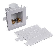 Oatey 37543 Moda Expansion PEX Washing Machine Outlet Box With Face Plate and Brass Valve