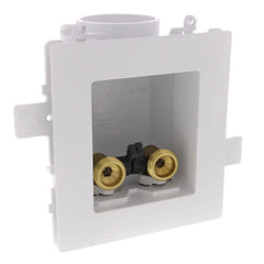 Oatey 37543 Moda Expansion PEX Washing Machine Outlet Box With Face Plate and Brass Valve