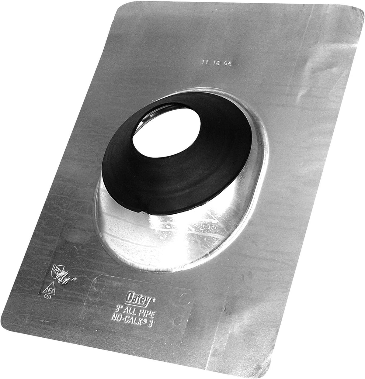 Oatey 12946 No-Calk Aluminum Roof Flashing 3 Inch Base