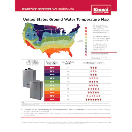 Rinnai RU160EN Super High Efficiency Plus 160000 BTU Natural Gas Outdoor Tankless Water Heater