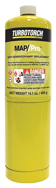 TurboTorch 0916-0122 MAP-Pro Gas Tank 14.1 oz Non-Refillable Disposable Cylinder