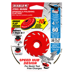 Diablo DCX045060B01F Speed Hub Flap Disc 60G Grinding & Polishing