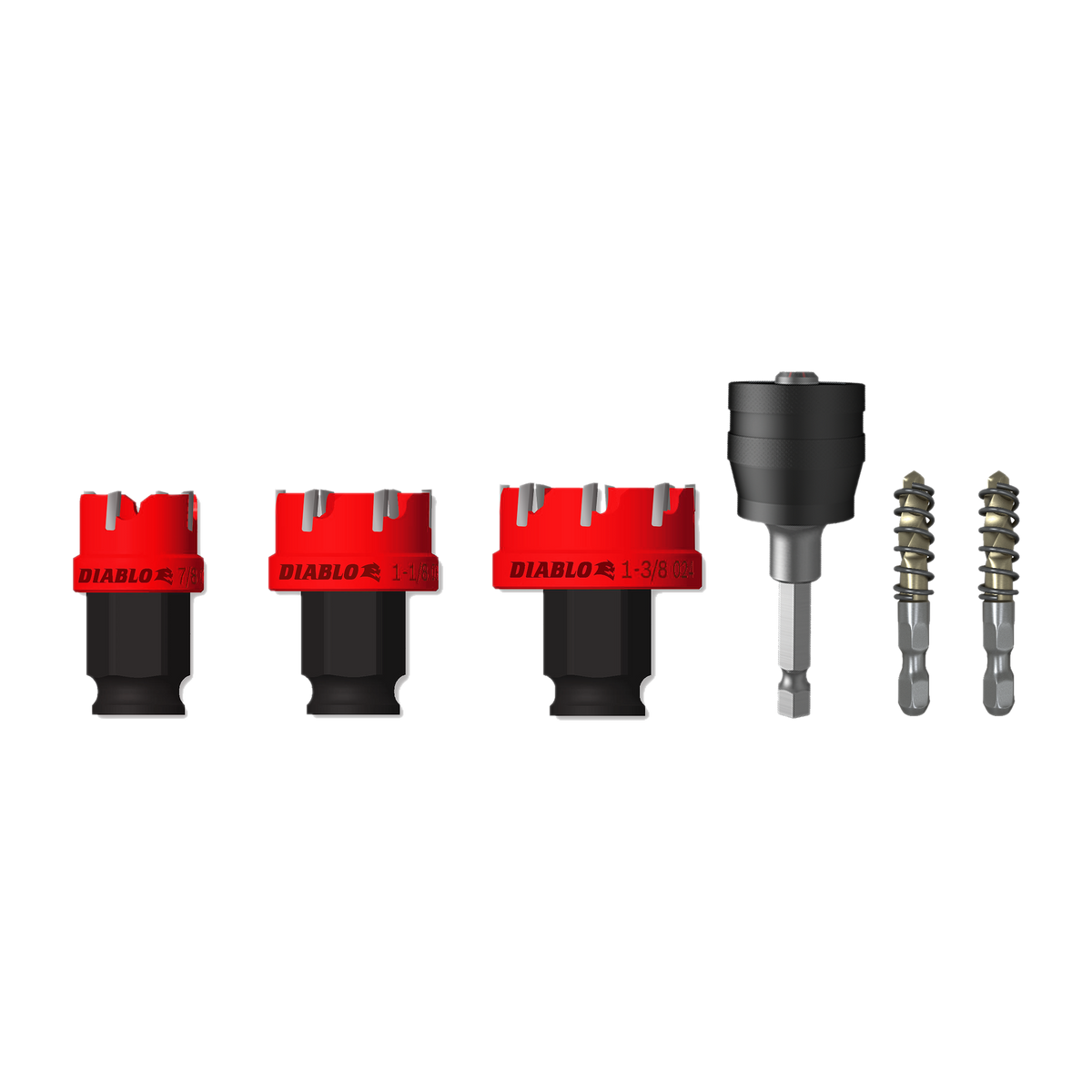 DIABLO DHS06CFS 6PC STEEL DEMON CARBIDE TEETH HOLE CUTTER SET