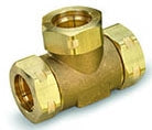 GASTITE XR3T-11-11-8-6 Tee Reducing Brass CSST Fitting