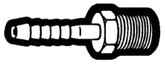 Holyoke Fittings 139-64 Brass Hose Barb x MPT Air Line Hose Fitting