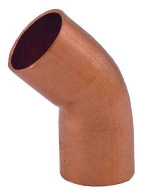 JONES STEPHENS C75040 1/4 Inch Copper 45 Degree Elbow Wrot