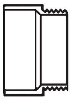 LASCO D109030 3 Inch PVC DWV Straight Male Adapter