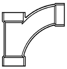 LASCO D502420 PVC-DWV Combination Long Turn Reducing 45D Wye