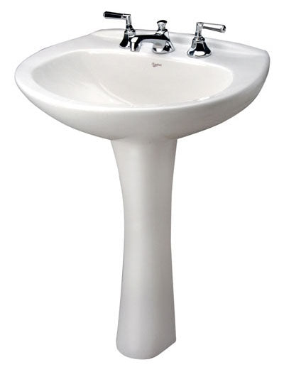 Mansfield Plumbing 293-WHITE Vitreous China White Bathroom Sink Pedestal