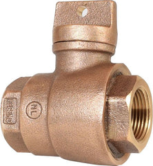 Legend Valve 314-254NL Curb Stop Valve 80 PSI 3/4 Inch Lead-Free Cast Bronze