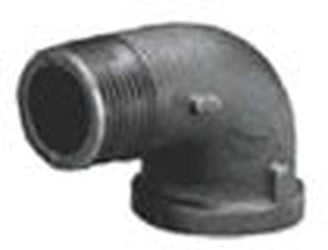 Matco-Norca ZMBLST9007 Black Malleable Iron 90D Street Elbow 1-1/2 Inch