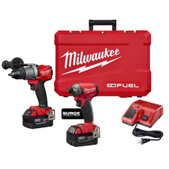 Milwaukee 2999-22 M18 Fuel 2-Tool Hammer Drill and Surge Hydraulic Driver Combo Kit