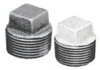 Matco-Norca ZMGPL07 Galvanized Malleable Iron Plug 1-1/2 Inch Square Head Plug