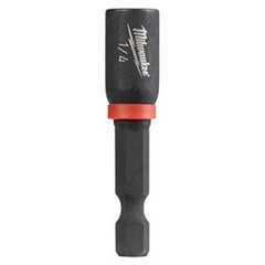 Milwaukee 49-66-4702 SHOCKWAVE Magnetic Nutdriver 1/4 Inch Drive 1-7/8 Inch Length